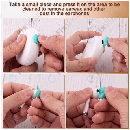 Ragasztóagyag Telefon- és Fejhallgató Tisztításhoz (6 csík)