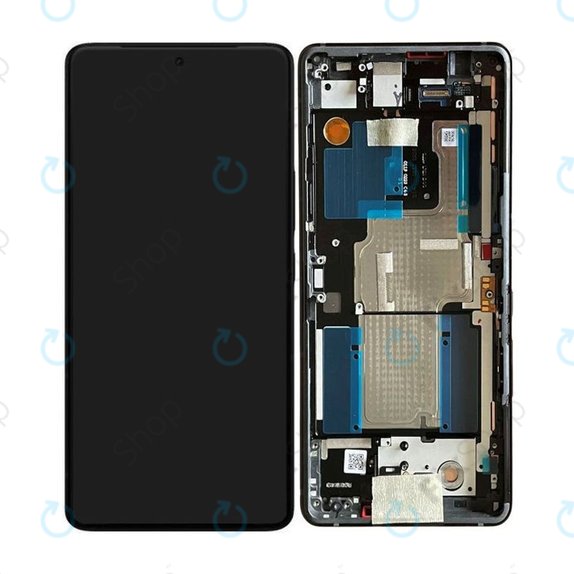 Asus Zenfone 11 Ultra - LCD Kijelző + Érintőüveg + Keret (Eternal Black) - B90AI00N1-R20010 Genuine Service Pack