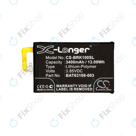 Akkumulátor Blackberry Keyone, 3400mAh, Li-Pol, 3.85V, BAT63108-003, HQ