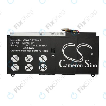 Akkumulátor Acer Aspire S7, 6250mAh, Li-Pol, 7.5V, AP13F3N, HQ
