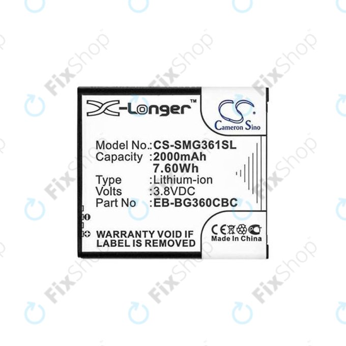 Samsung Galaxy Core Prime G360F - Akkumulátor EB-BG360BBE 2000mAh HQ