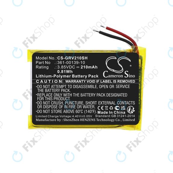 Akkumulátor Garmin Venu 2, 210mAh, Li-Pol, 3.85V, 361-00139-10, HQ