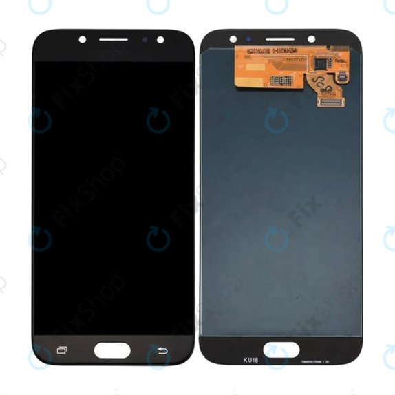 Samsung Galaxy J7 J730F (2017) - LCD Kijelző + Érintőüveg (Black) OLED