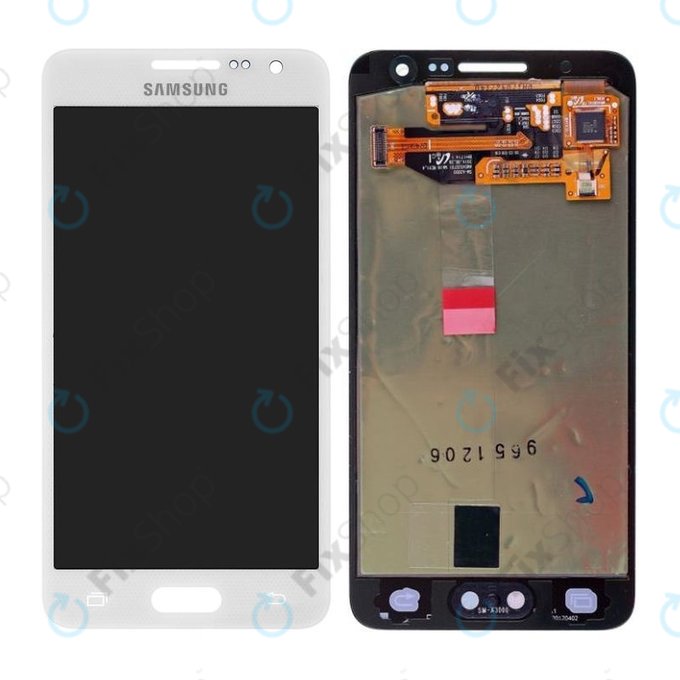 Samsung Galaxy A3 A300F - LCD Kijelző + Érintőüveg (Pearl White) - GH97-16747A Genuine Service Pack