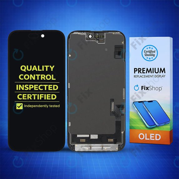 Apple iPhone 15 - LCD Kijelző + Érintőüveg + Keret Hard OLED FixPremium