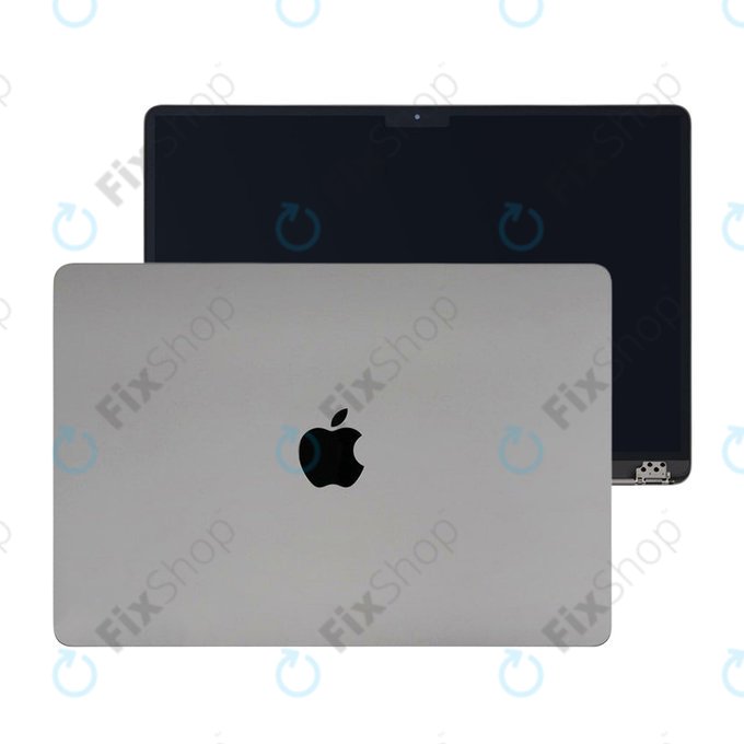 LCD kijelző MacBook Air 15", A3114 (2024), első üveggel és fedéllel, Space Gray, 661-40259, Genuine Apple
