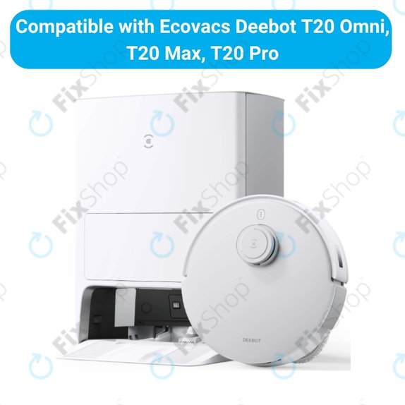 Pótalkatrész készlet (white)Ecovacs T20, T20 Max, T20 Pro (2x Főkefe, 4x Szűrő, 4x Oldalkefe – fehér)