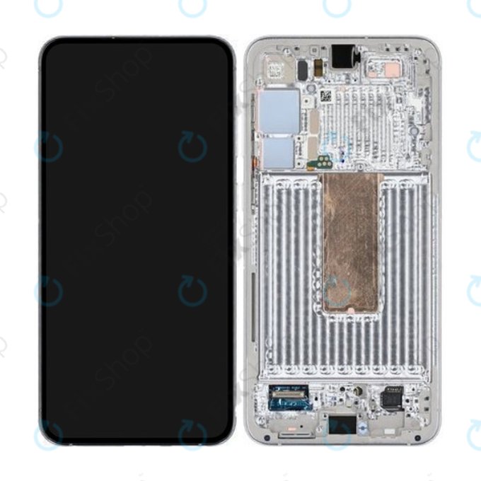 Samsung Galaxy S23 Plus S916B - LCD Kijelző + Érintőüveg + Keret (Lime) - GH82-30478F, GH82-30476F, GH82-30477F Genuine Service Pack