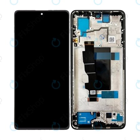 Xiaomi Redmi Note 13 Pro 5G 2312DRA50C - LCD Kijelző + Érintőüveg + Keret (Midnight Black) OLED