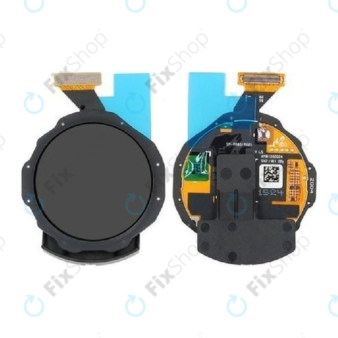 Samsung Galaxy Watch 4 Classic 42mm R885 - LCD Kijelző + Érintőüveg + Keret (Black) - GH96-14427A Genuine Service Pack