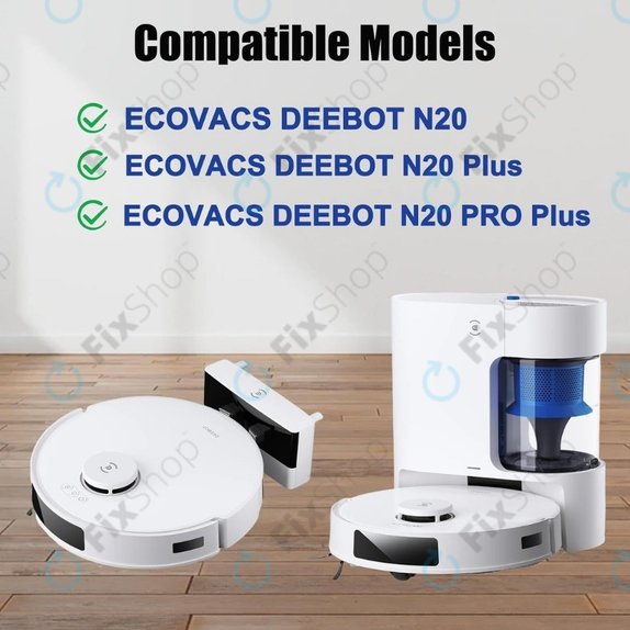 Oldalkefe, 2 db Ecovacs Deebot N20, N20 Plus, N20 Pro Plus