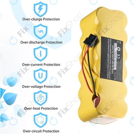 Ecovacs Deebot CR120, KK-8, X500 - Akkumulátor LP43SC2000P Ni-MH 14.4V 3000mAh