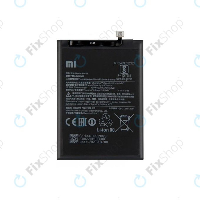 Xiaomi Redmi 8, 8A - Akkumulátor BN51 5000mAh - 46BN51W02093 Genuine Service Pack