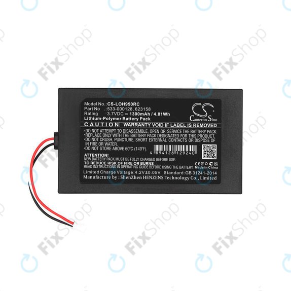 Akkumulátor Logitech Harmony 9, 1300mAh, Li-Pol, 3.7V, 533-000128, HQ