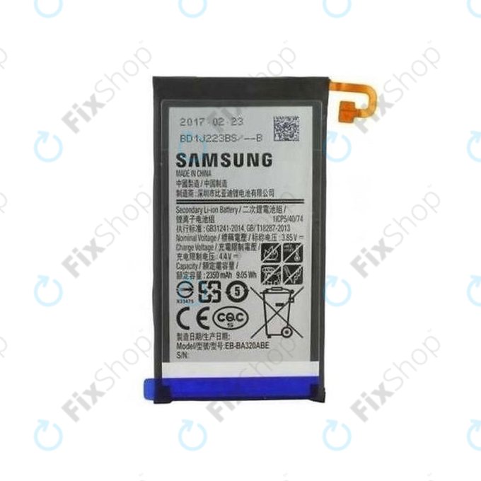 Samsung Galaxy A3 A320F (2017) - Akkumulátor EB-BA320ABE 2350mAh - GH43-04677A Genuine Service Pack