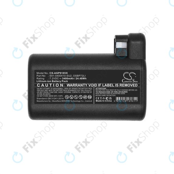 AEG RX-series, Electrolux E, P-series - Akkumulátor S91-0400410-SU2, OSBP72LI, OSBP72LI25 Li-Ion 7.2V 3400mAh HQ