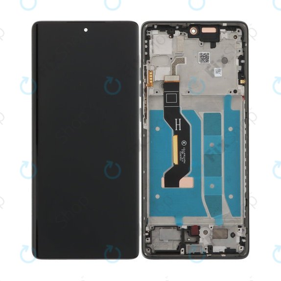 Motorola Moto G85 5G XT2427-3 - LCD Kijelző + Érintőüveg + Keret (Urban Grey) TFT