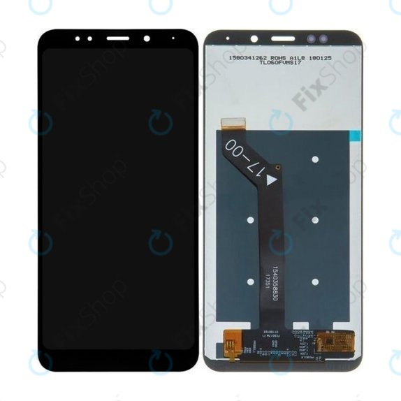 Xiaomi Redmi 5 Plus (Redmi Note 5) - LCD Kijelző + Érintőüveg (Black) TFT