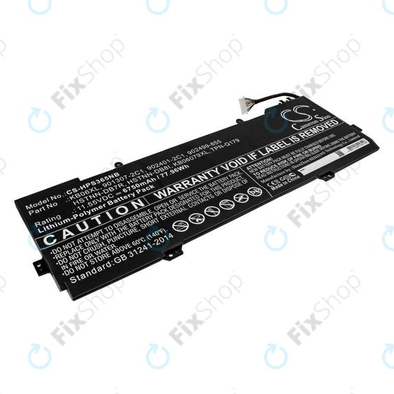 Akkumulátor HP Spectre X360 15, 6750mAh, Li-Pol, 11.55V, KB06XL, HQ