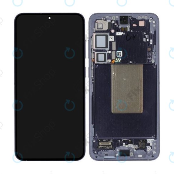 Samsung Galaxy S24 Plus S926B - LCD Kijelző + Érintőüveg + Keret (Cobalt Violet) - GH82-33410C Genuine Service Pack