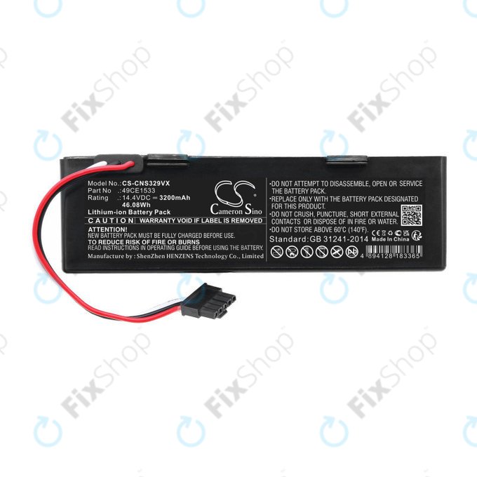 Akkumulátor ETA Navaggio 2228, Cecotec Conga 3290, 3490, 3890, 3200mAh, Li-Ion, 14.4V, 49CE1533, HQ