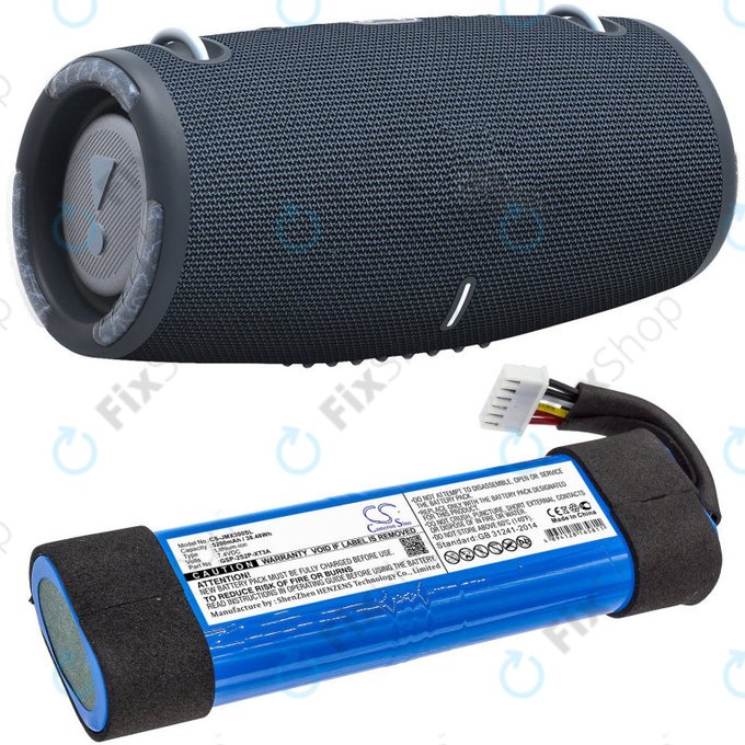 Akkumulátor JBL Xtreme 3, 5200mAh, Li-Ion, 7.4V, GSP-2S2P-XT3A, HQ