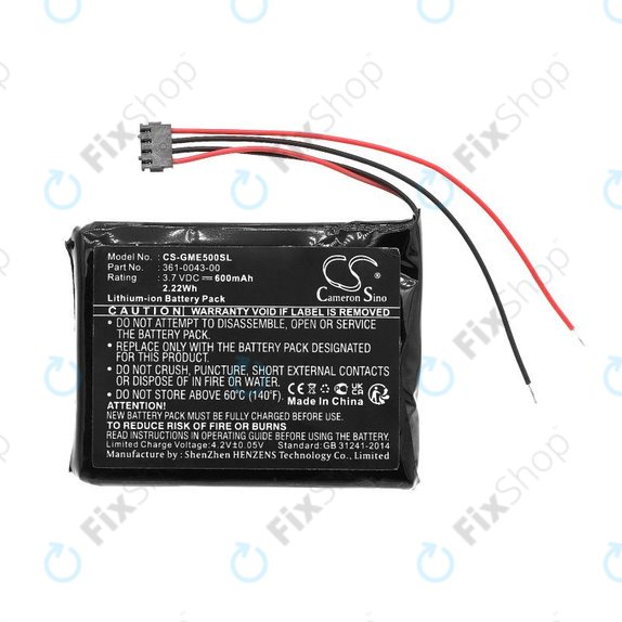 Akkumulátor Garmin Edge 500, 600mAh, Li-Ion, 3.7V, 361-0043-00, HQ