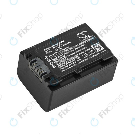 Akkumulátor Sony FDR-AX33, 40, 45, 53, 60, 700, P33, HDR-CX450, 625, 1030mAh, Li-Ion, 7.3V, NP-FV50A, HQ