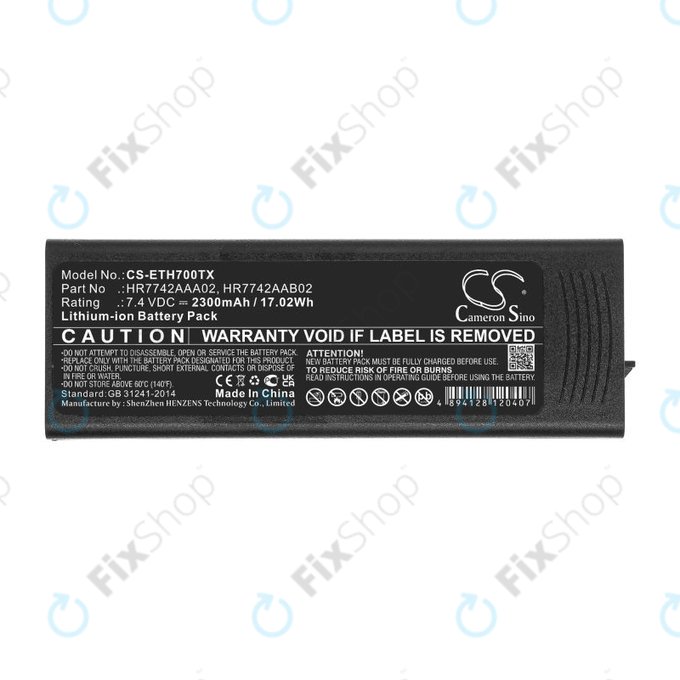 Akkumulátor EADS P3G, TPH700, 2300mAh, Li-Ion, 7.4V, HR7742AAA02, HQ