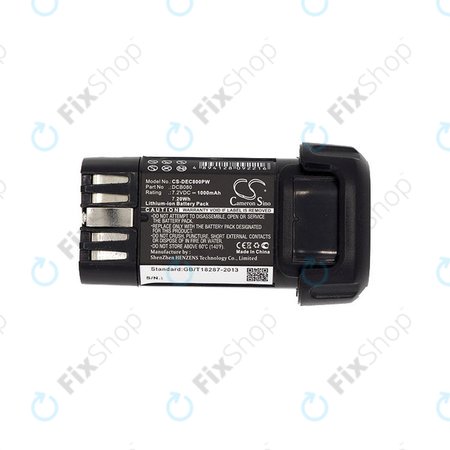 Akkumulátor Dewalt Dcb095, Dewalt Dcf680, 1000mAh, Li-Ion, 7.2V, DCB080, HQ