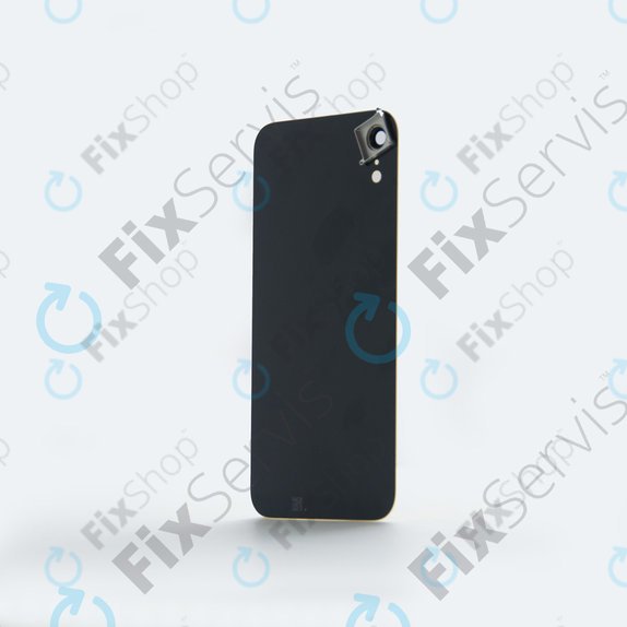 Apple iPhone XR - Hátsó ház üveg + Hátlapi Kameralencse Üveg (Black)