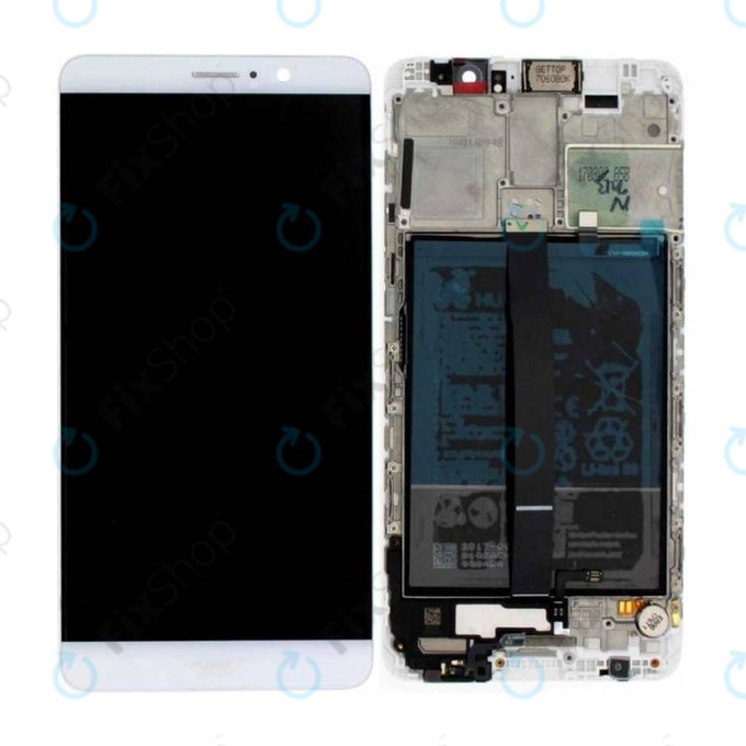 Huawei Mate 9 - LCD Kijelző + Érintőüveg + Keret + Akkumulátor (Space Grey) - 02351BAS Genuine Service Pack