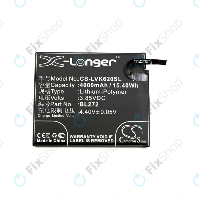 Akkumulátor Lenovo K6 Power, 4000mAh, Li-Pol, 3.85V, BL272, HQ