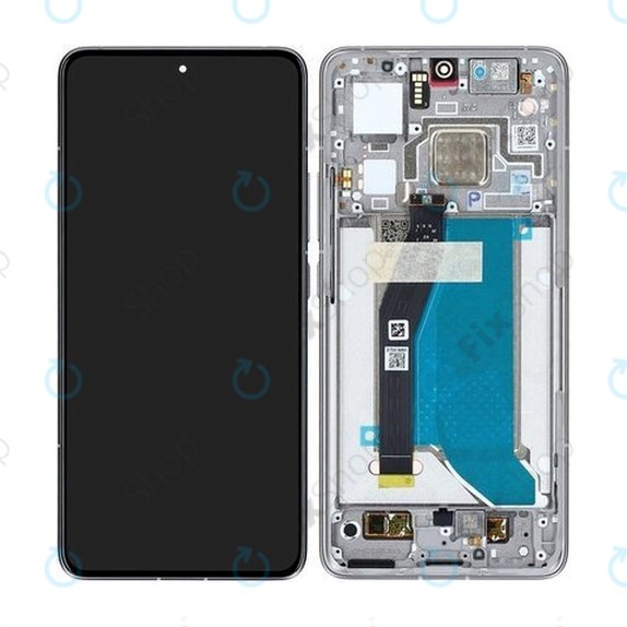 Xiaomi 14T Pro - LCD Kijelző + Érintőüveg + Keret (Titan Gray) - 56001600N1200 Genuine Service Pack