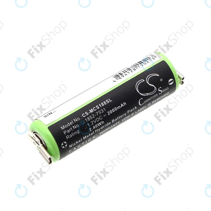 Akkumulátor Moser Easy Style 1881, 2000mAh, Ni-MH, 1.2V, 1852-7531, HQ