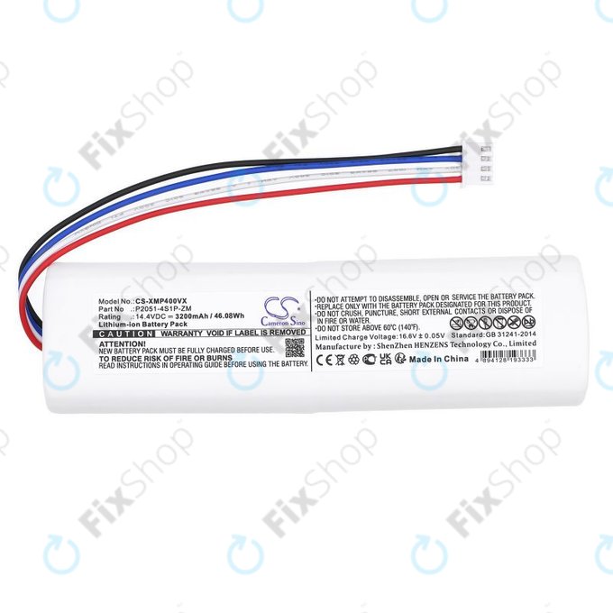 Akkumulátor Xiaomi Mi Robot Vacuum Mop 2, Mijia Sweeping Vacuum Cleaner 2C, 3200mAh, Li-Ion, 14.4V, P2051-4S1P-ZM, HQ