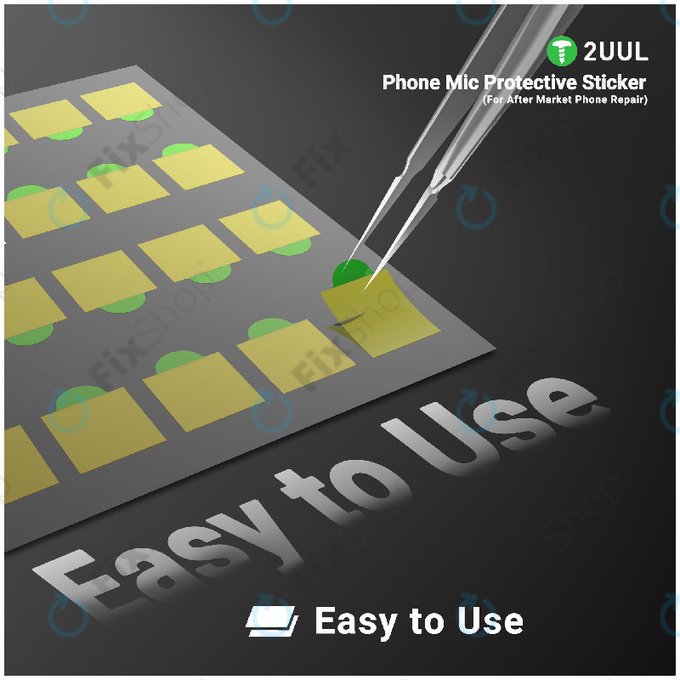 Védőmatrica telefon mikrofonhoz, 2UUL DA32, 500db/csomag