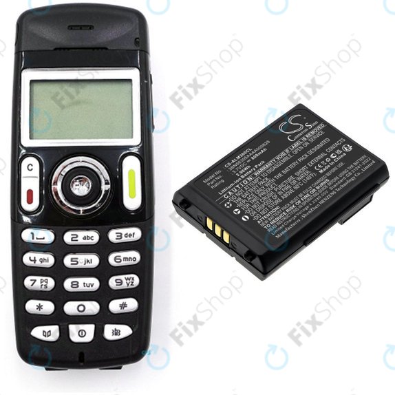 Akkumulátor Alcatel Mobile 300, 400 Dect, Mobile Reflexes 300, 400, 800mAh, Li-Ion, 3.7V, 3BN66305AAAA000828, HQ
