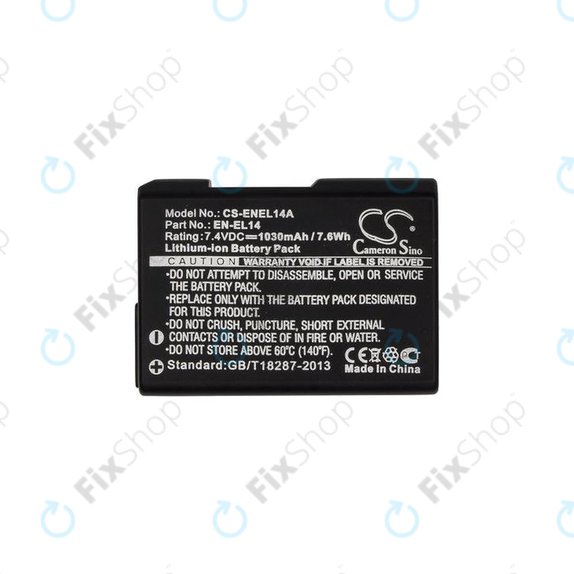 Nikon Coolpix D-series, P-series - Akkumulátor EN-EL14 Li-Ion 1030mAh HQ
