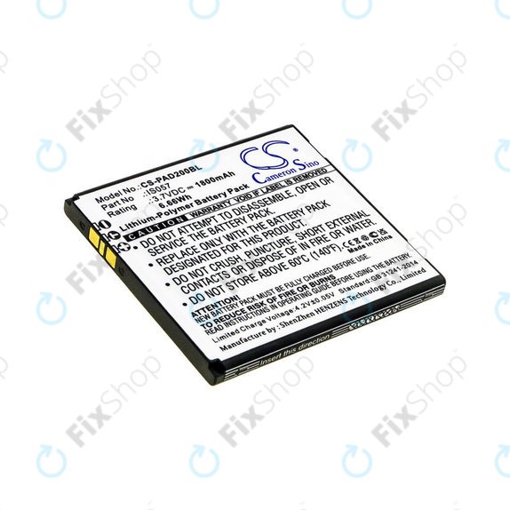 Akkumulátor Pax myPOS D200, D200T, IS275, D200, 1800mAh, Li-Pol, 3.7V, IS057, HQ