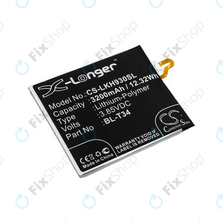 Akkumulátor LG H930, V30, V35, 3200mAh, Li-Pol, 3.85V, BL-T34, HQ