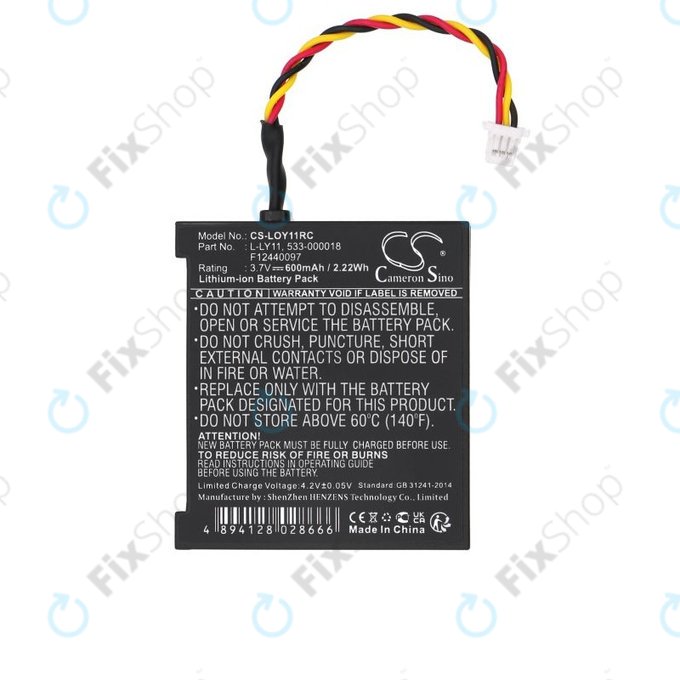 Akkumulátor Logitech G930, 600mAh, Li-Ion, 3.7V, L-LY11, HQ