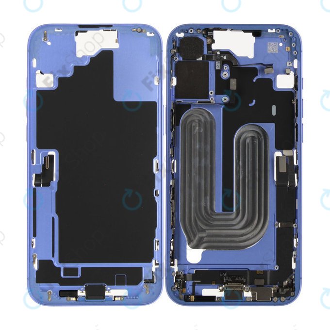 Középső keret akkumulátorral | iPhone 16 Plus | Blue | ZD076-00687 | Genuine Apple