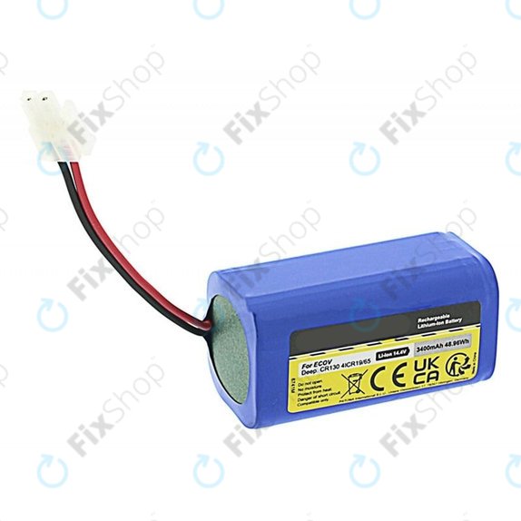 Ecovacs Deebot CEN-series, CR-series, N79-series, X500-series - Akkumulátor 4ICR19/65 Li-Ion 14.8V 3400mAh