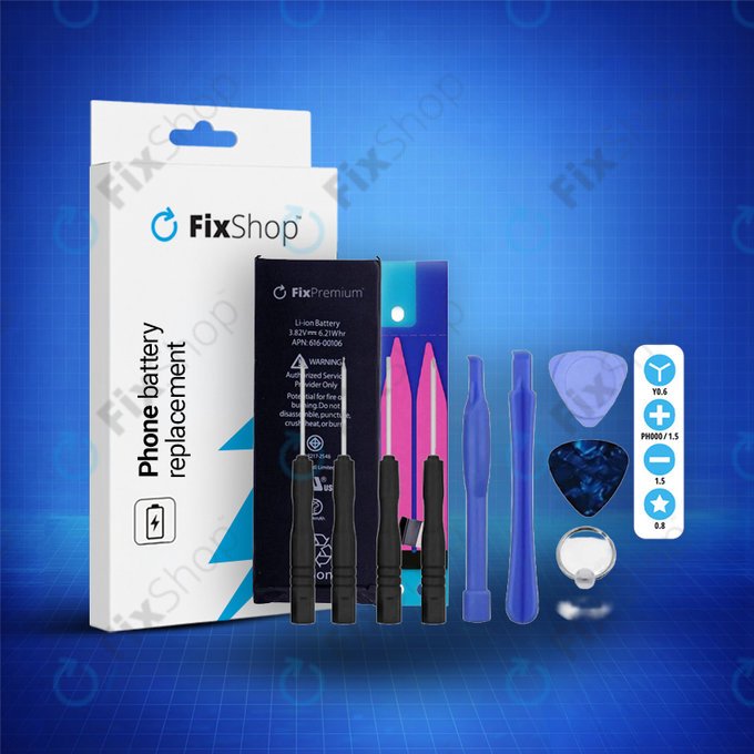 Apple iPhone SE - Akkumulátor 1624mAh FixPremium + Ragasztó Akkumulátor Rögzítéshez + Szerszámkészlet - Multipack