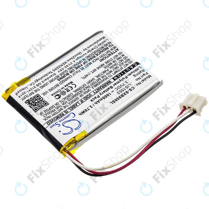 Akkumulátor Sony Mdr-Xb950n1, Srs-Ws1, 1000mAh, Li-Pol, 3.7V, LIS1553, HQ