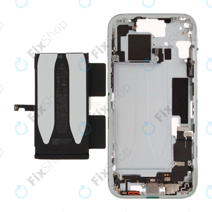Középső keret akkumulátorral | iPhone 15 | Blue | ZD076-00672 | Genuine Apple