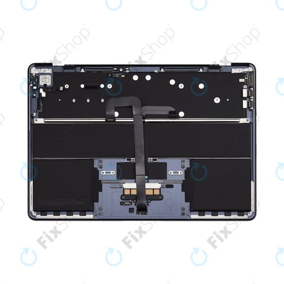 Felső billentyűzetkeret MacBook Air 13", A3113 (2024), US billentyűzettel és akkumulátorral, Midnight, 661-40230, Genuine Apple