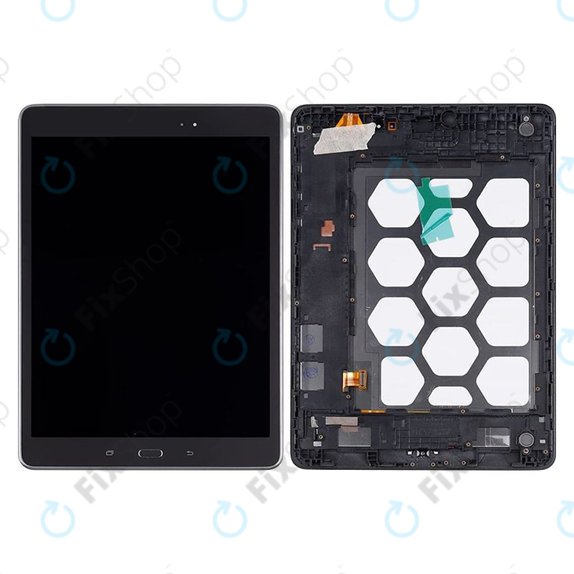 Samsung Galaxy Tab A 9.7 T555 - LCD Kijelző + Érintőüveg + Keret (Black) TFT