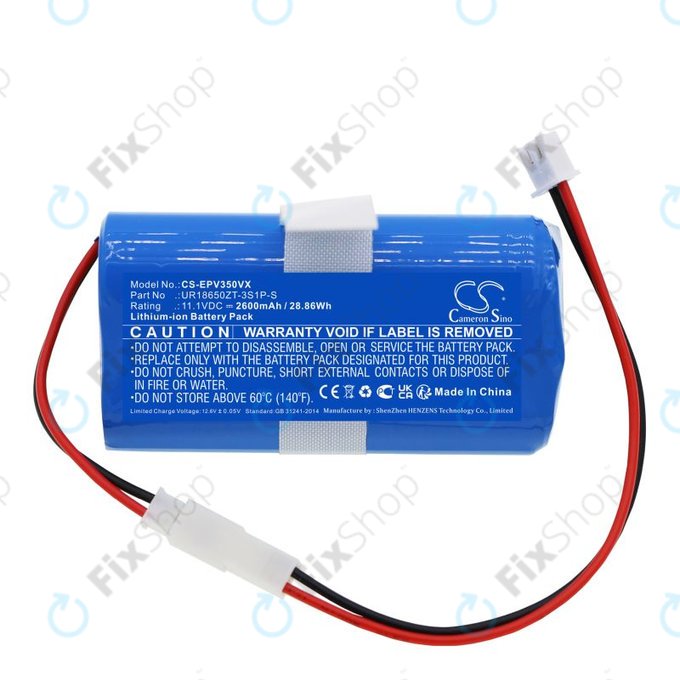 Akkumulátor Electropan Ilife V3S, 2600mAh, Li-Ion, 11.1V, UR18650ZT-3S1P-S, HQ
